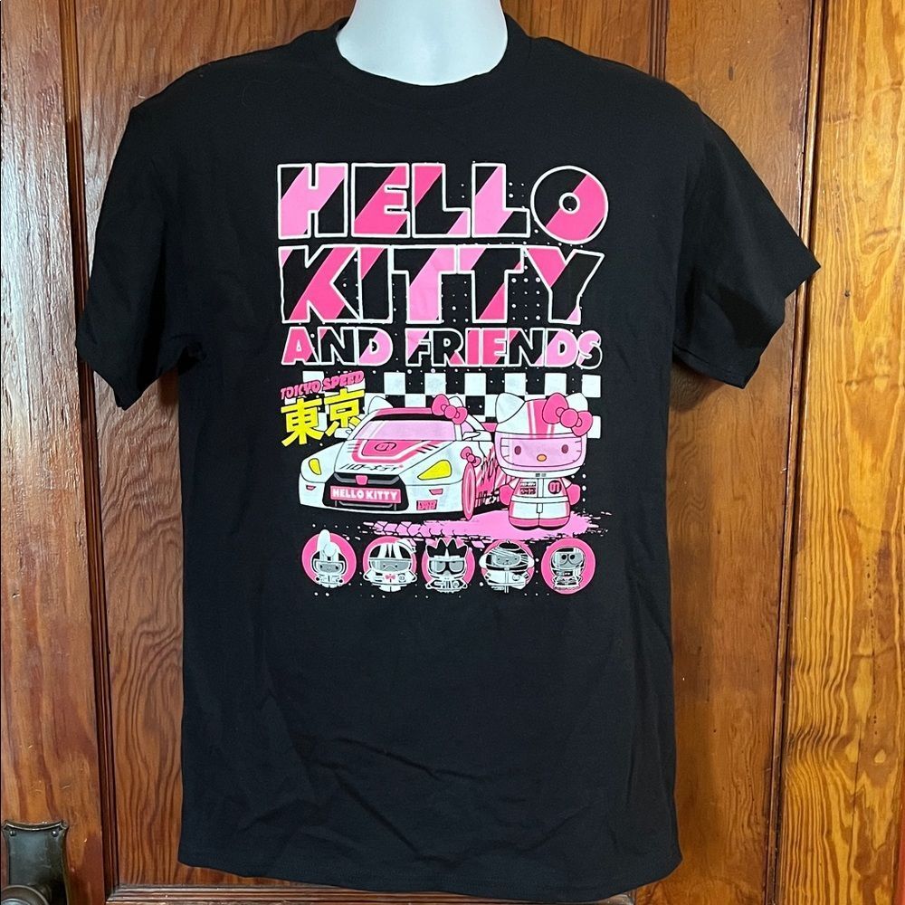 Hello Kitty Tokyo Speed Black Tee with Pink Accents